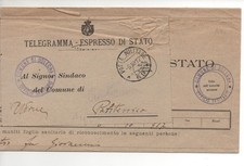 1917 TELEGR. ESPRESSO DI STATO DA P.M. 69 (DA DOLEGNA DEL COLLIO)