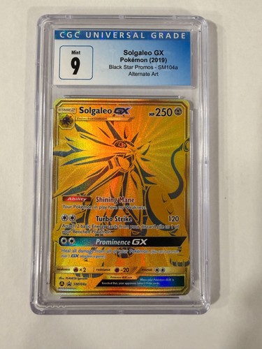 Pokemon solgaleo sm104a cgc - pokemon,