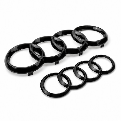 Audi anelli emblema - , nero