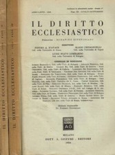 Il diritto ecclesiastico Fasc.III, IV, anno 1956. . Aa.Vv.. 1956. .