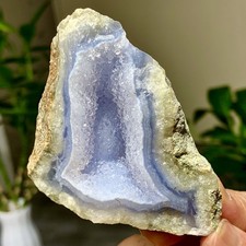 Agata blu naturale 137G pezzi