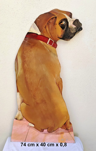 Cane boxer crea legno - cane, s"