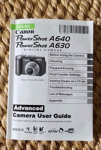 Canon powershot a630 a640 - canon,