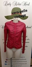 GIACCA GIUBBINO VERA PELLE ROSSA VINTAGE 