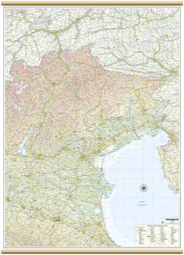 Carta geografica murale - carta,