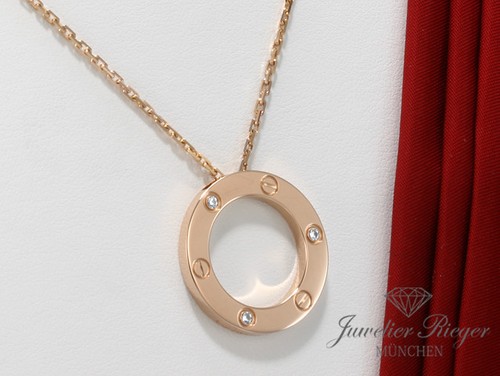 Collana cartier love - collana, 3