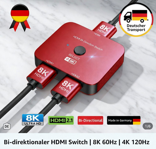 Switch hdmi 48gbps 8k - 48gbps, 60hz
