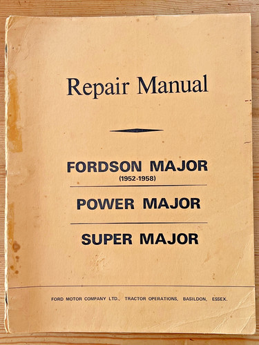 Manuale riparazione fordson - manuale,