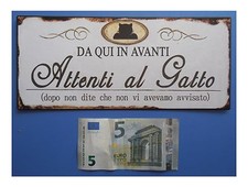 Targa vintage "Da qui in