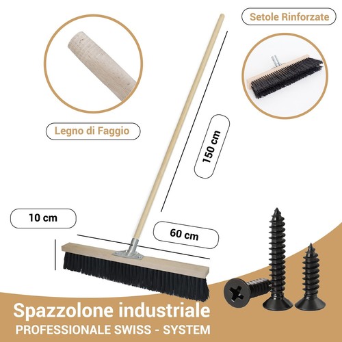 Scopa spazzolone industriale - scopa,