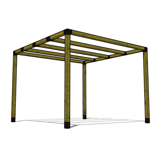 Pergola moderna 18x3 18m in - pergola, 3,18x3,18m