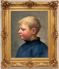 Antico dipinto olio fatto a