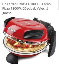 Forno Elettrico Pizza G3 FERRARI 1200W Pietra Refrattaria G10006 02 DELIZIA