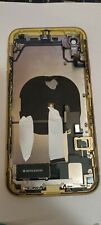 SCOCCA POSTERIORE + FLEX Per Apple iPhone XR TELAIO VETRO BACK COVER GIALLO