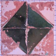4 riggiole piastrelle mattonelle maioliche antiche Tiles 16,5x16,5 lotto721 215