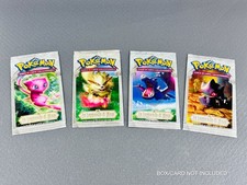 Pokemon EX LA LEGGENDA DI MEW Booster pack Vuote/Empty x4 bustine