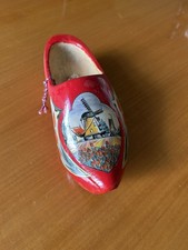 Zoccolo olandese in legno dipinto a mano – souvenir vintage Made in Holland