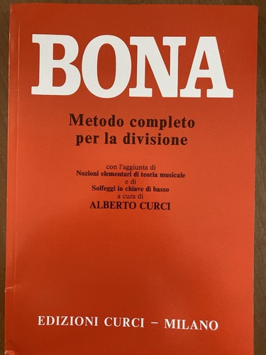 Bona solfeggio metodo - -,