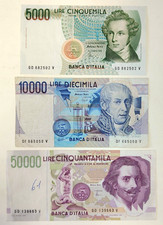 Repubblica italiana lotto di 3