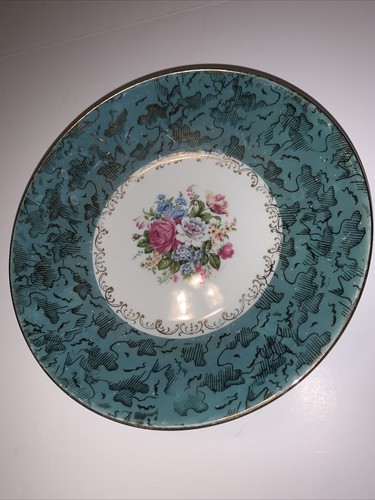 Porcellana floral gold