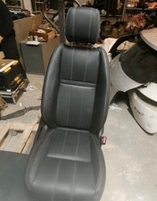 SET SEDILI IN PELLE NERA CUCITURE BIANCHE ROVER VELAR 2017-2024 TAPEZZERIA   