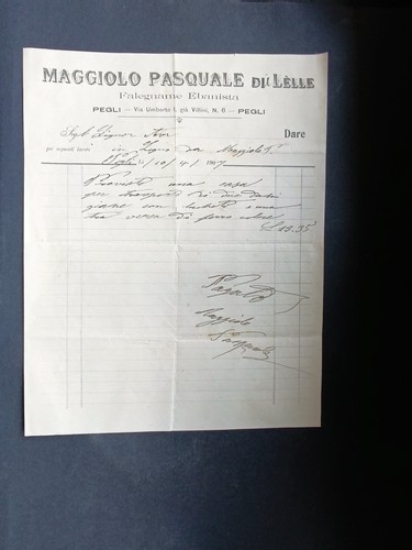 Fattura maggiolo pasquale - maggiolo,