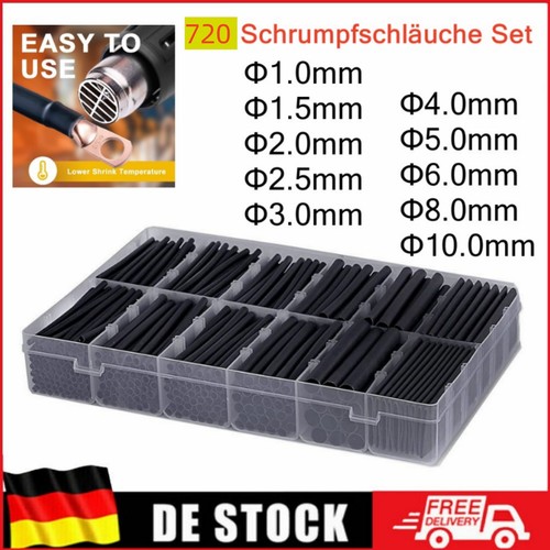 710 pezzi tubo termoretraibile - pezzi,