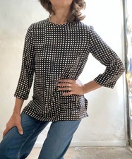 Max Mara Blusa donna in seta 100%, girocollo , nuova senza cartellino