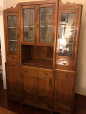 MOBILE CON VETRINA IN NOCE NAZIONALE DEI PRIMI DEL 1900