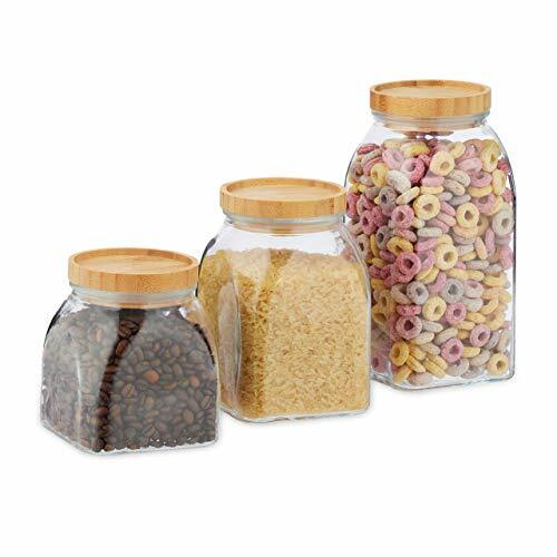 Relaxdays barattoli set 3 - set,