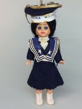 BAMBOLA MARINA MILITARE MINIATURA VINTAGE ANNI 50'-60'-70' BAMBOLOTTO