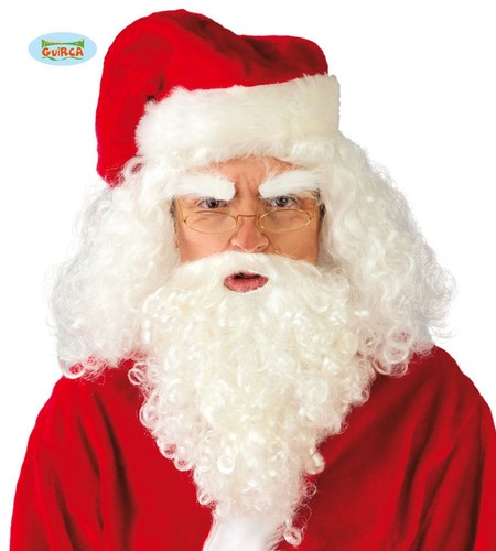Parrucca con barba babbo - barba, da