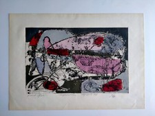 Volpini Renato. Acquaforte cm.50x70 copia:11/50. Edizioni Il Cervo, 1959