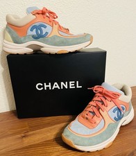 Sneakers Chanel blu corallo