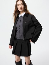 UNIQLO Giacca Corta Zip Nera