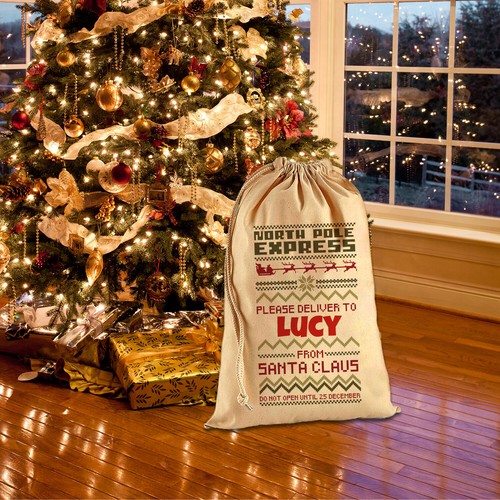 Sacchetto regalo natale 100 - sacchetto, 100%