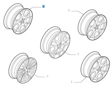 Cerchio in lega 7J x 17'' ET