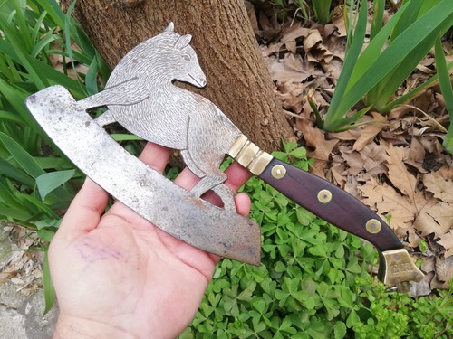 Antico coltello macellaio - coltello, da