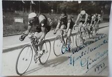 FOTO AUTOGRAFATA GINO BARTALI FAUSTO KUBLER NOTZLI COPPI CICLISMO BICICLETTA 