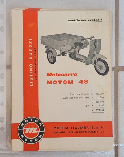 Brochure depliant motocarro - brochure,