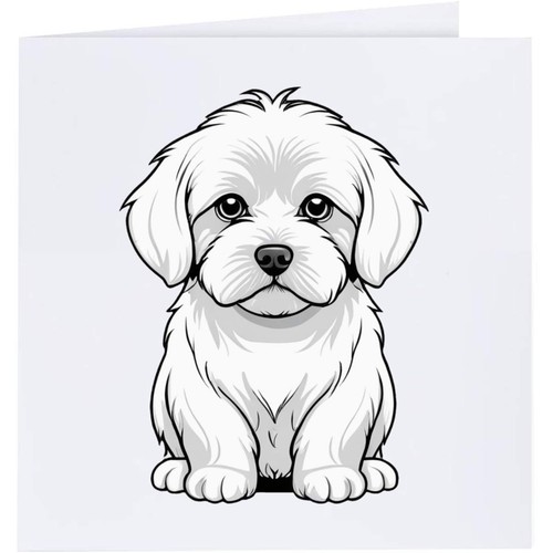 Maltese dog greeting - 'maltese, cards