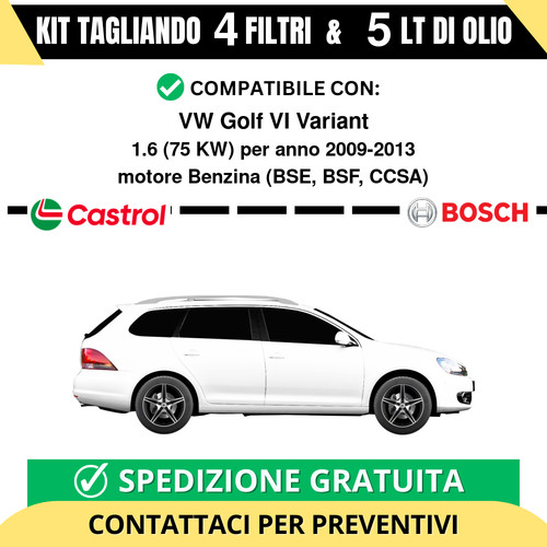 Tagliando filtri bosch 5 - tagliando,