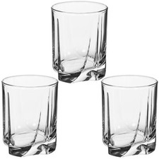 SET 3 BICCHIERI IN VETRO PER