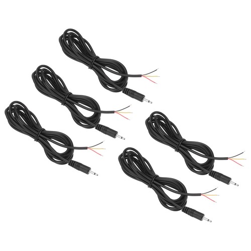 5pcs 5mm jack maschio 7 - jack, 1/7"