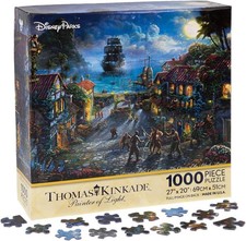 Disney Park Esclusivo Thomas Kinkade Pirati dei Caraibi Puzzle 1000 Pezzi Nuovo