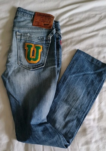Jeans uniforme vintage raro - jeans,