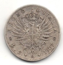 ITALIA 1907 - 33 - BB 2 Lire
