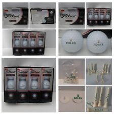 Titleist Pro V1x ROLEX Palline da golf 1 dozzina NUOVE con scatola + 10 marcatori Rolex Tees Ball