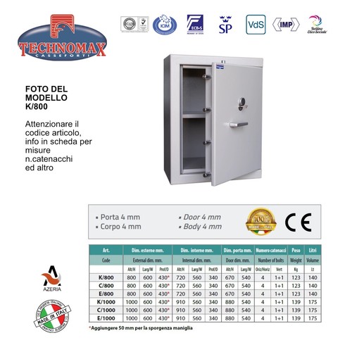 Armadio blindato 800 - armadio, k/800