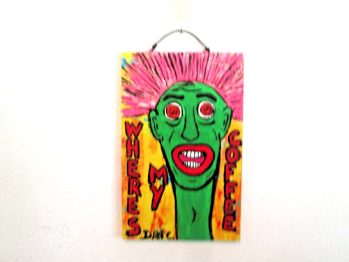 Outsider folk art quadro - folk,